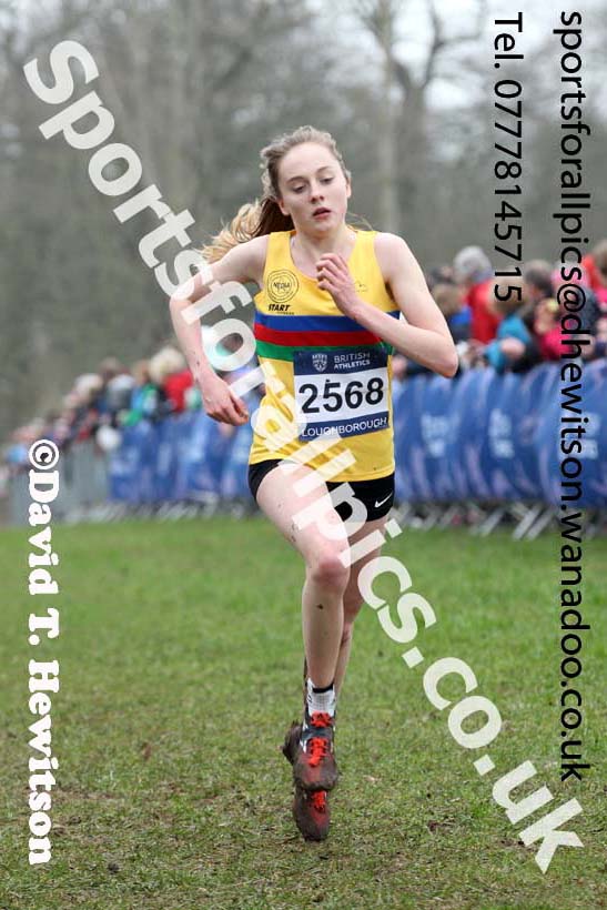 Womens under-20s Inter Counties Cross Country, Prestwold Hall, Loughborough. Photo: David T. Hewitson/Sports for All Pics